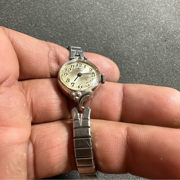 Vintage Elgin Ladies Cocktail Watch 10K R.G.P Bezel Mechanical Wind Up Working - Picture 2 of 9